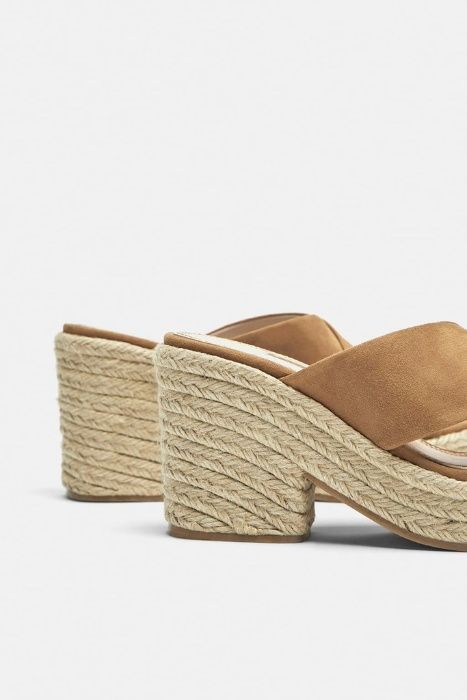 ZARA Buty Skórzane Skóra Nude Klapki ESPADRYLE Metki Okazja 36