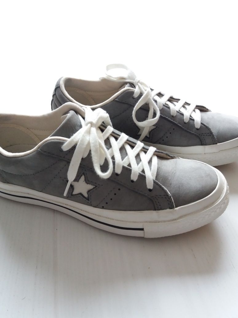 Buty converse one star NOWE ! Skórzane nubuk szare rozm. 37