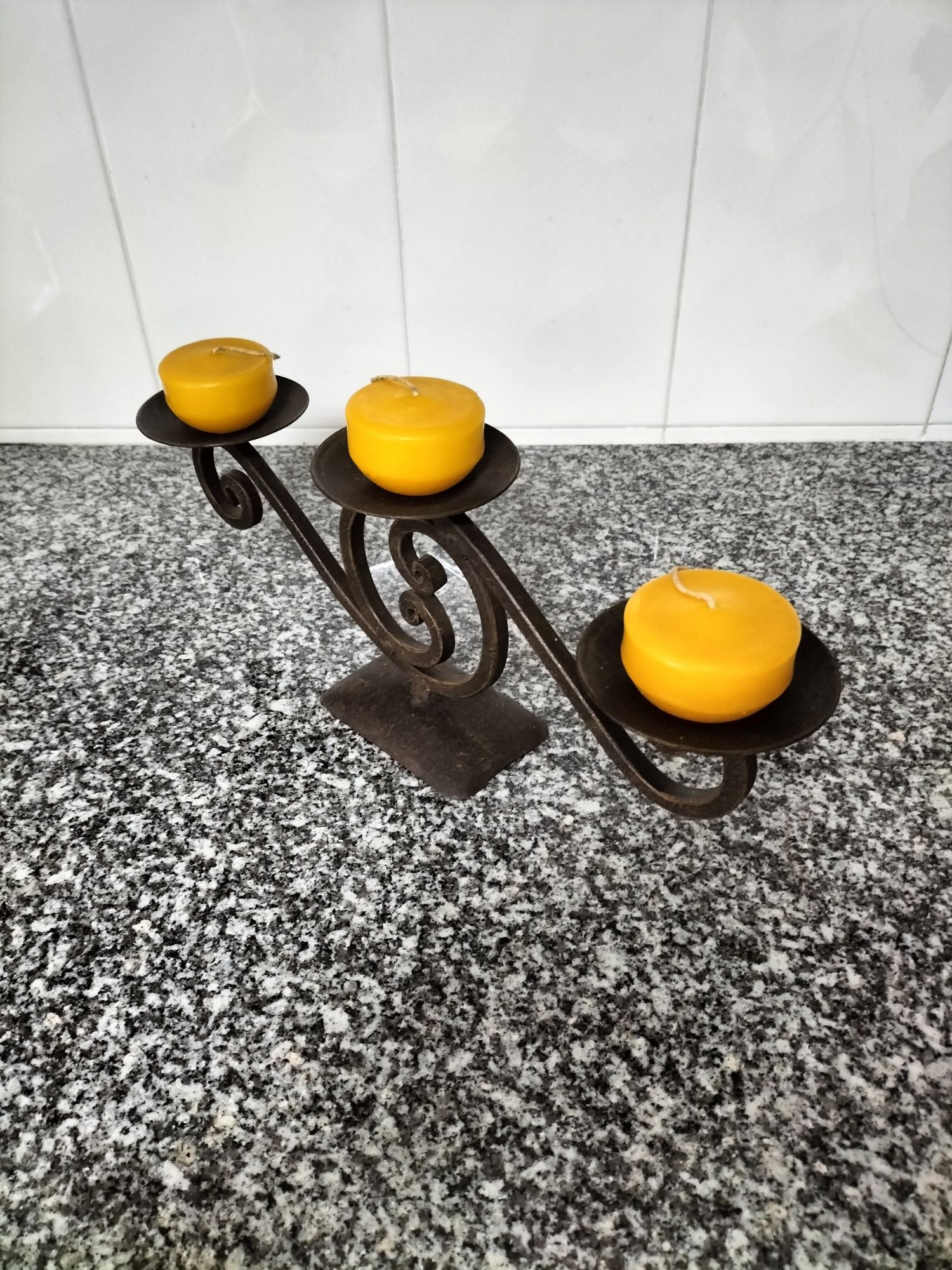 Suporte para velas decorativo