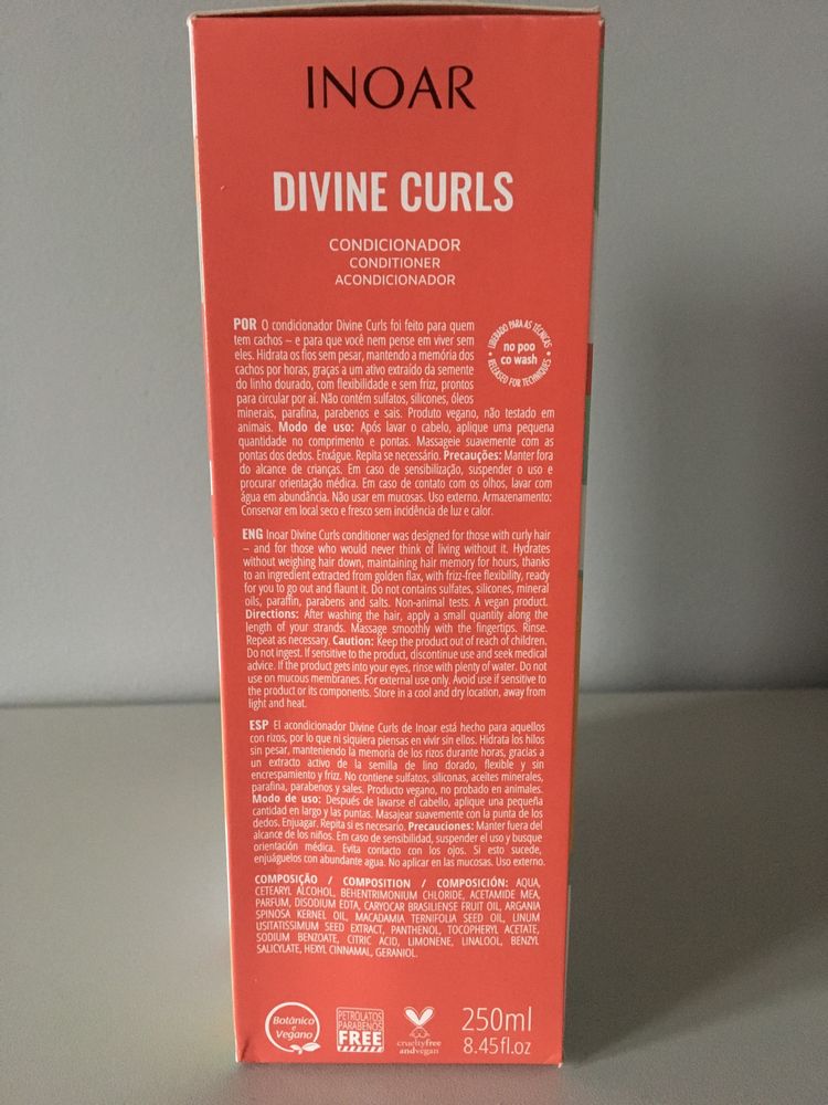 Inoar DUO Divine Curls Szampon i Odżywka 250 ml