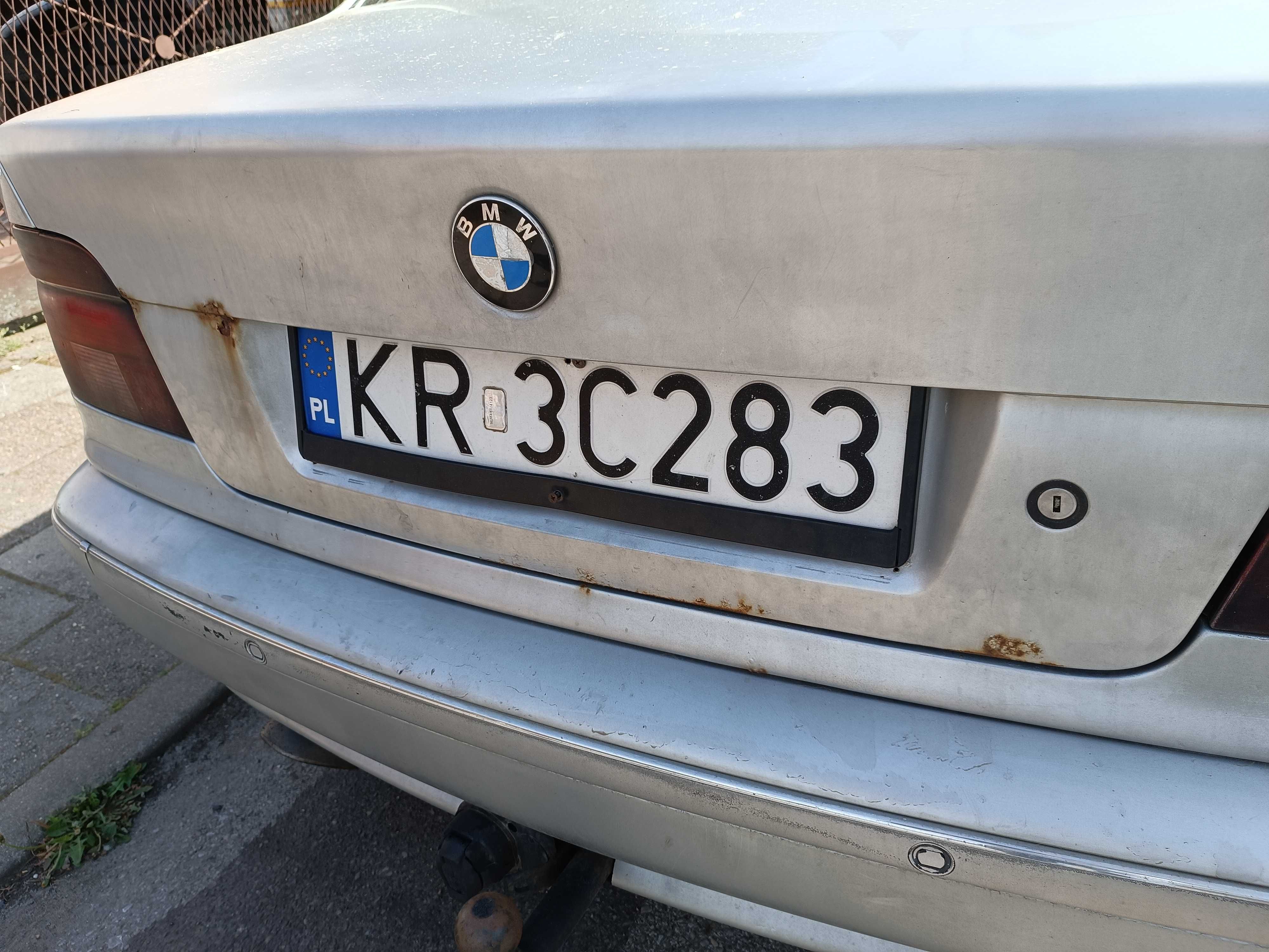 BMW 523i E39 2.5 benzyna manual, do remontu lub na części, Swap M52B25