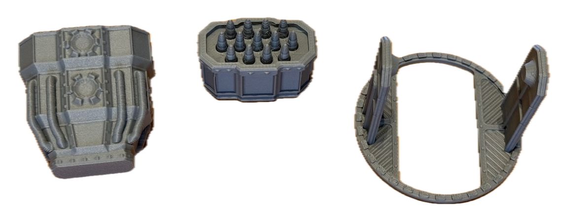 Wyrzutnia Rakiet, model do gier bitewnych, druk 3D