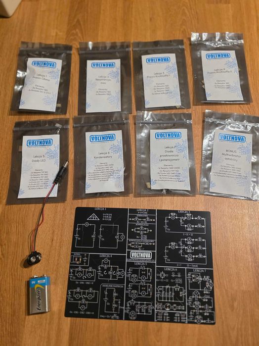 Kurs elektroniki i lutowania Zestaw ELEKTRONIK KOMPLETNY CZĘŚĆ 1