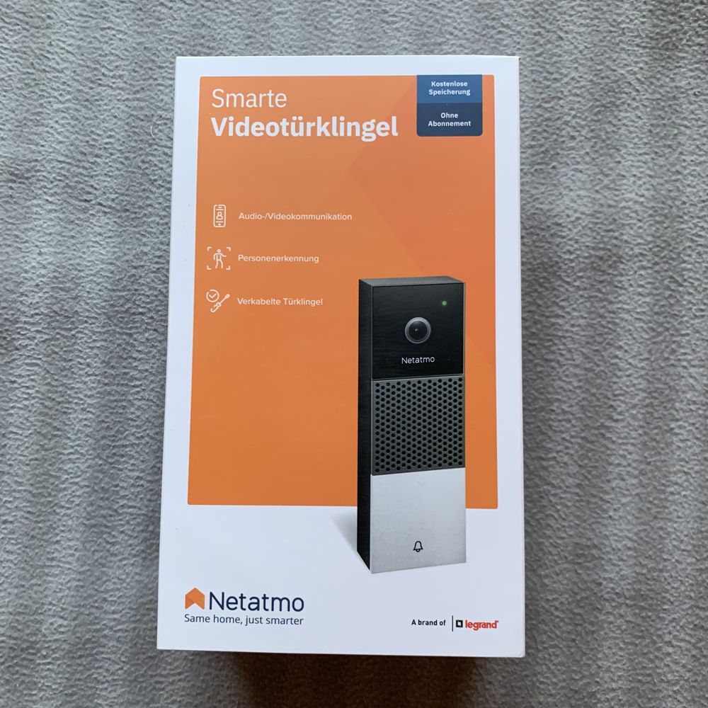 Умный дверной видеозвонок Netatmo Smart Video Doorbell