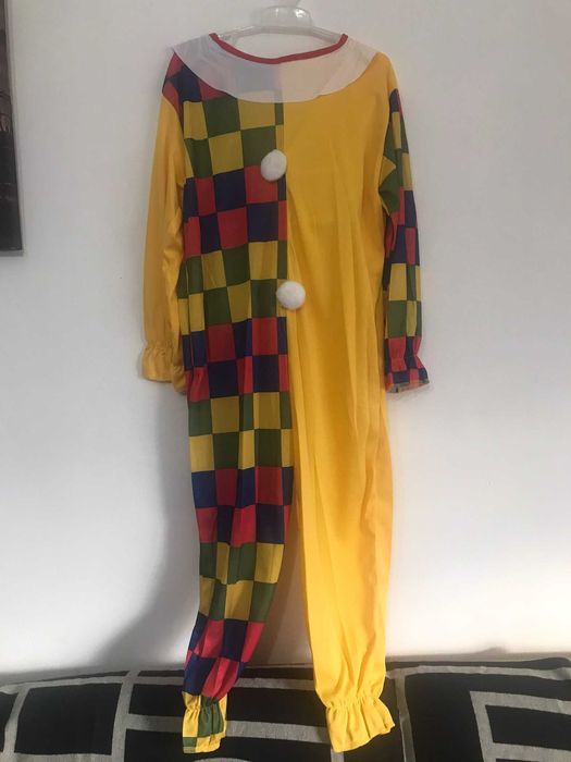 Fatos de carnaval disfarce de Palhaço 7-10 anos