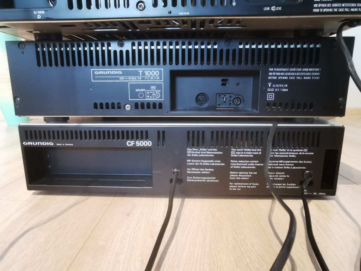 Grundig V1000 + T1000 + CF5000 - jak nowy!