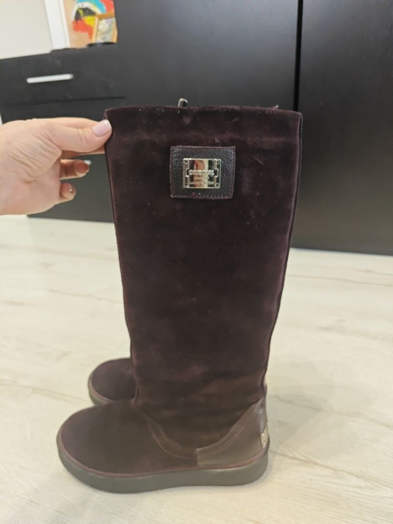 Чоботи зимові сапожки замшеві UGG