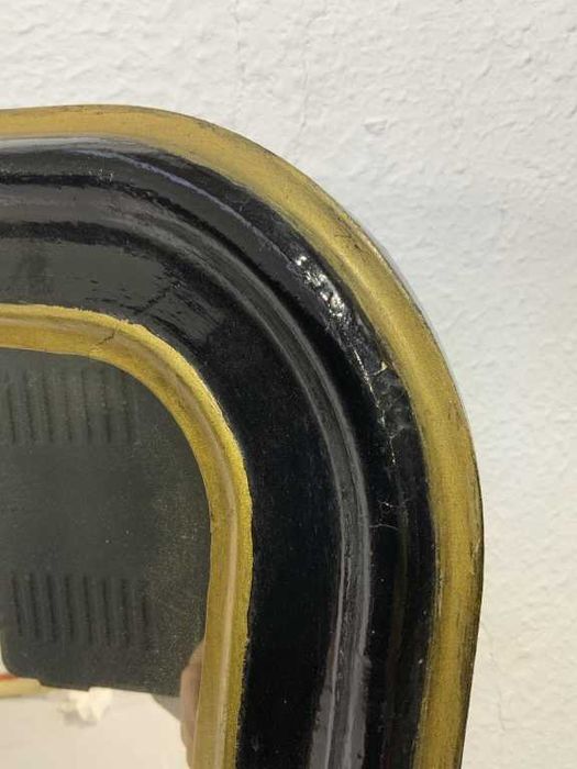 Espelho Vintage Preto/Dourado