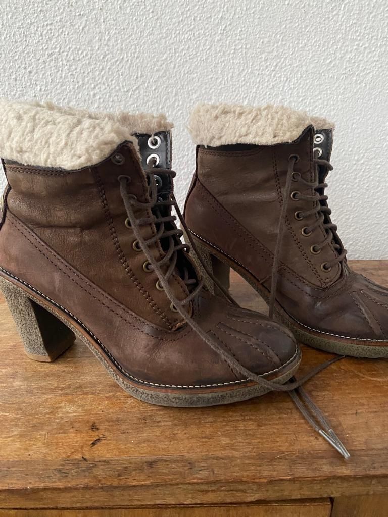 Botas senhora em pele