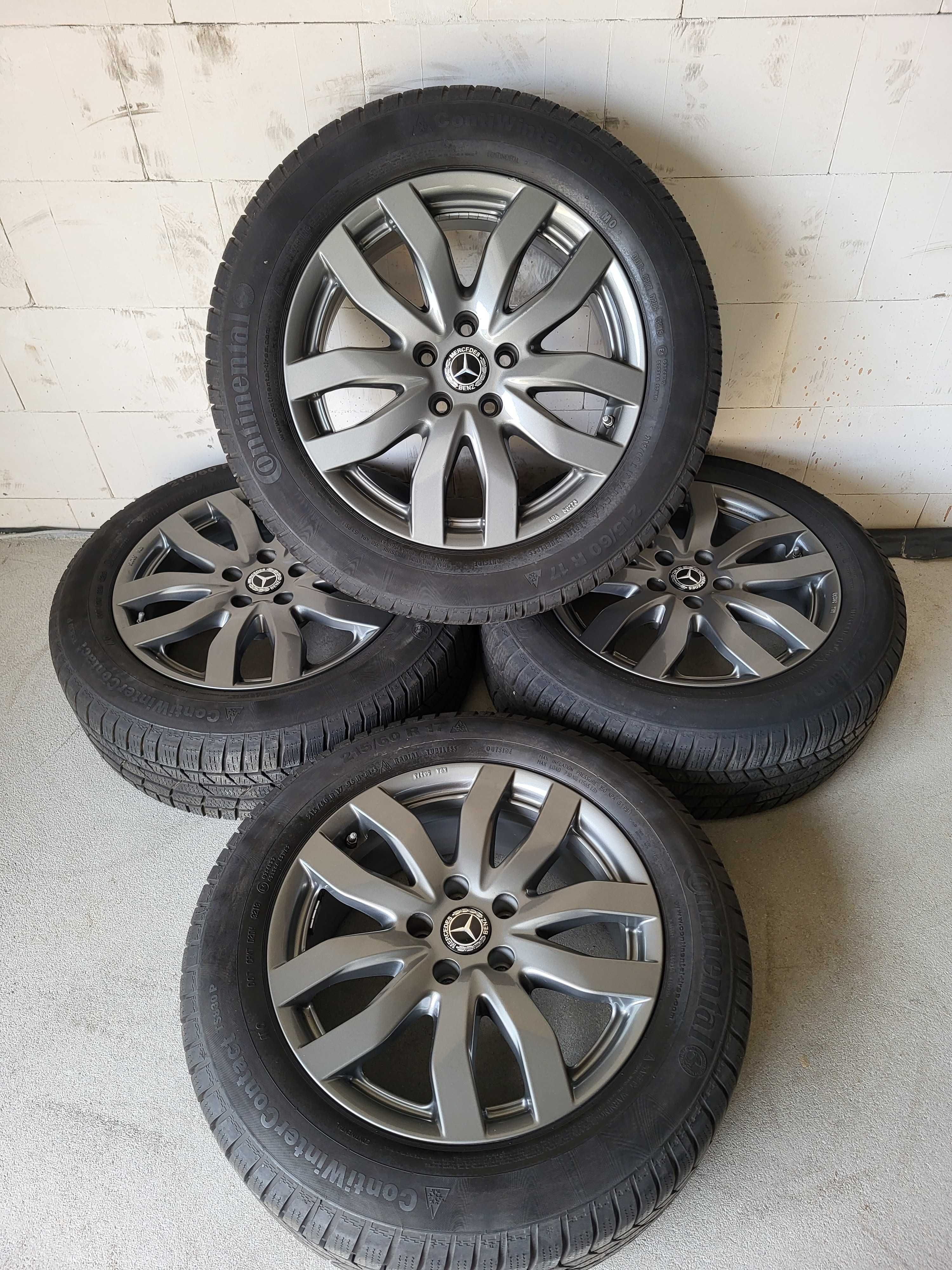 [K60] Koła zimowe 17 Cali 5x112 Continental 215/60/17 Mercedes GLA