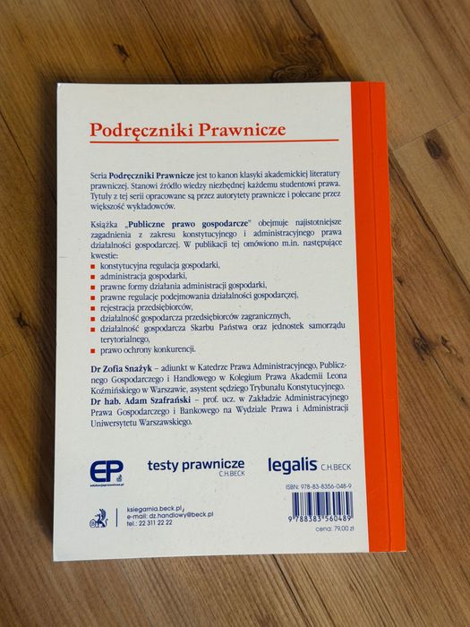 Publiczne prawo gospodarcze Snażyk Szafrański 10 wydanie