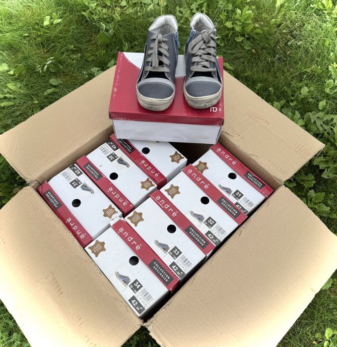 Оптова торгівля ANDRE - Дитячі шкіряні демісезонні черевики-кеди