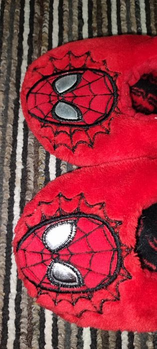 Тапочки дитячі стелька 16,5 см тапки капці плюшеві Spiderman