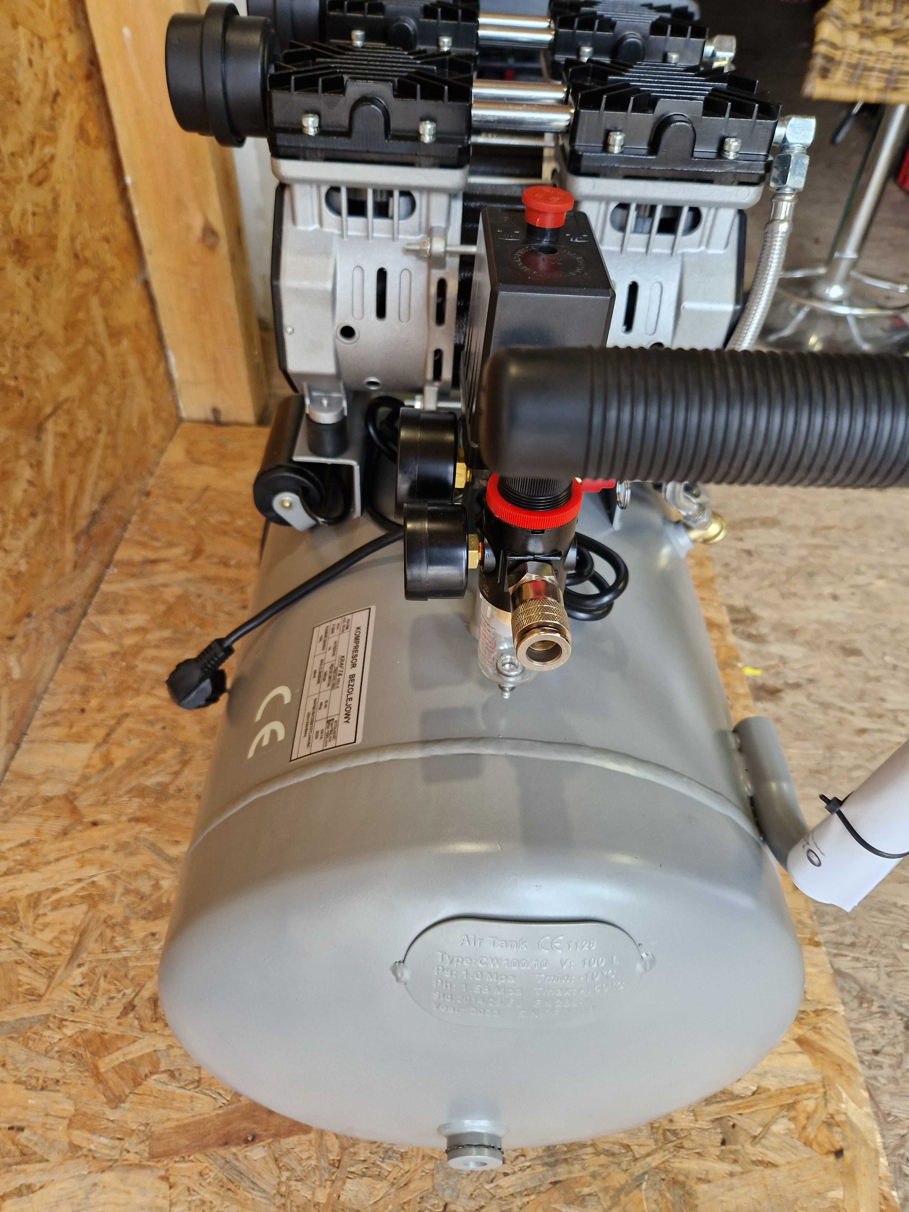 Kompresor bezolejowy 100L / 2 x 1500W KD1398