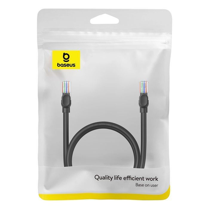 Kabel Ethernet Baseus High Speed Cat 5 RJ-45 1000Mb/s 1m okrągły