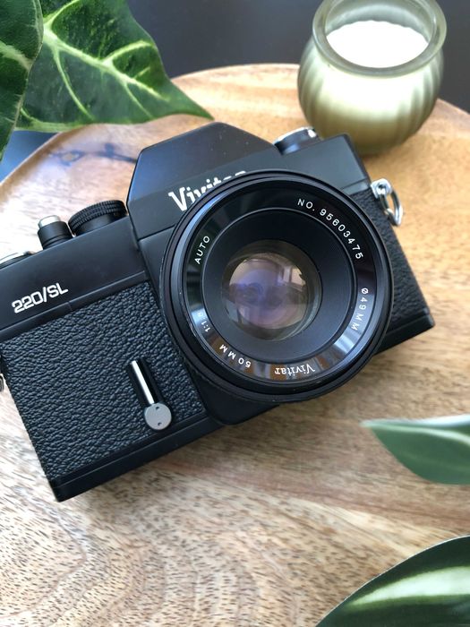 Плівкова фотокамера Vivitar 220/SL with Обєктив Vivitar 50mm f/1.8