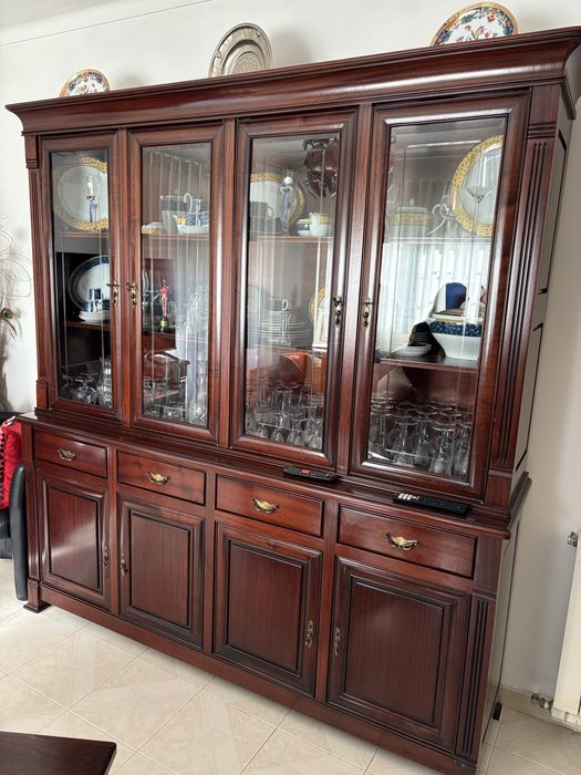 Movel sala madeira mogno