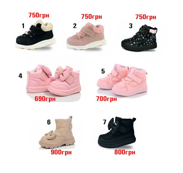 Дитячі демісезонні черевики для дівчинки 18 19 20 21 22 23 24 25 26