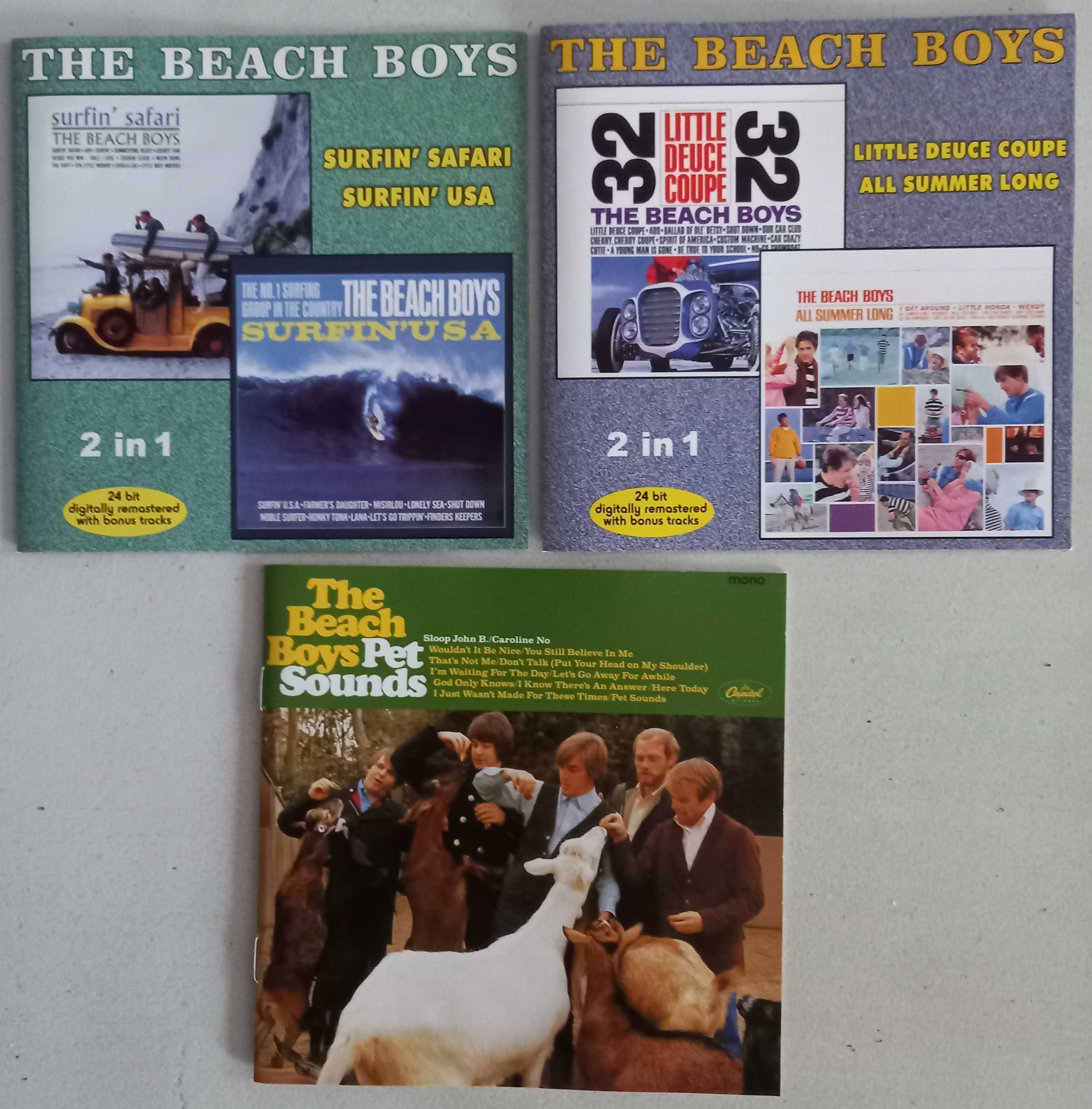 The Beach Boys "Surfin' USA", "All Summer Long", "Pet Sounds"