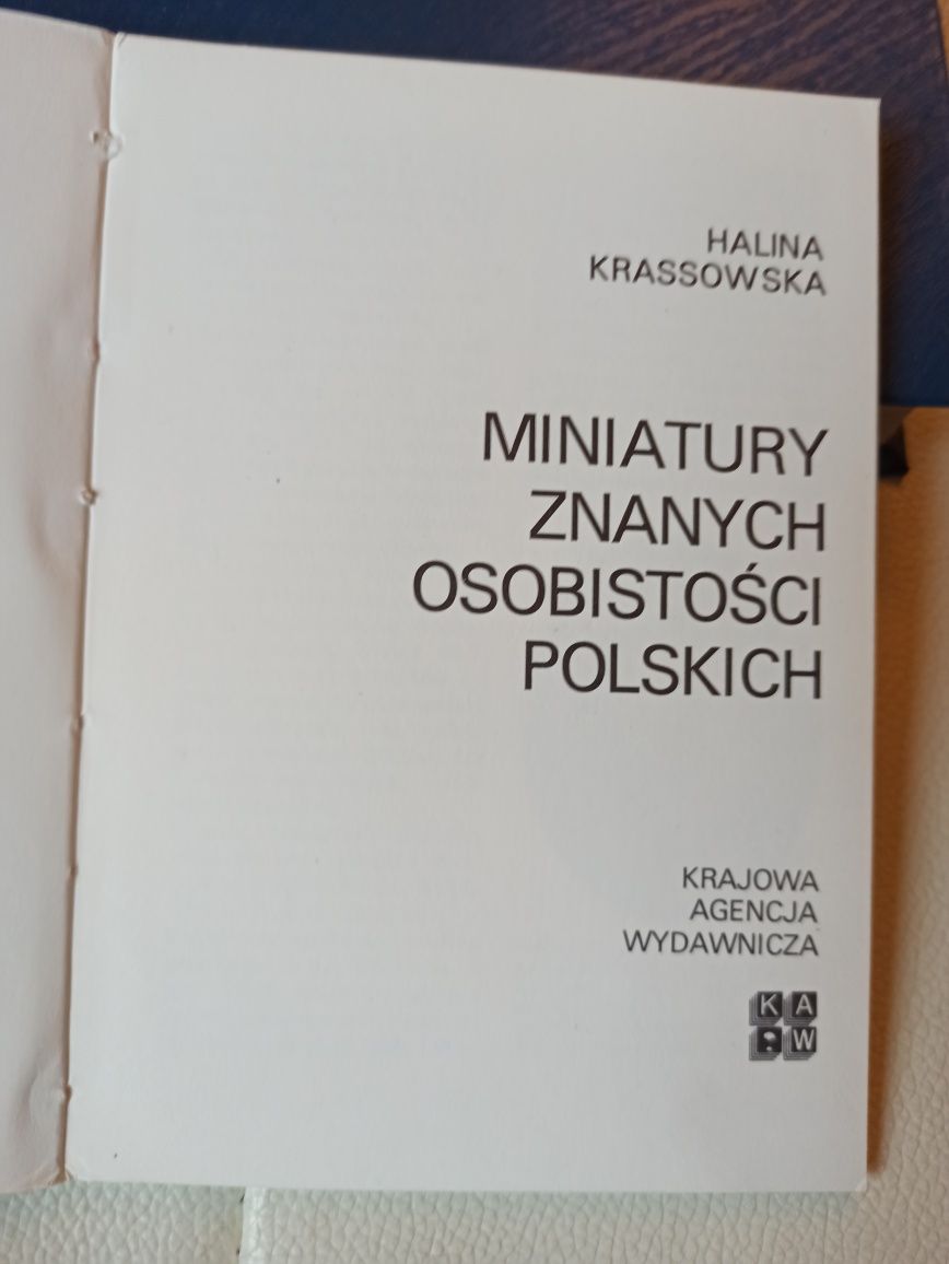 Krassowska miniatury znanych osobistości polskich