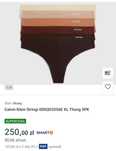 Stringi CK Calvin Klein M nowe dwie sztuki cieliste bezszwowe