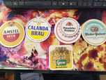 Bases de copos de marcas de cerveja