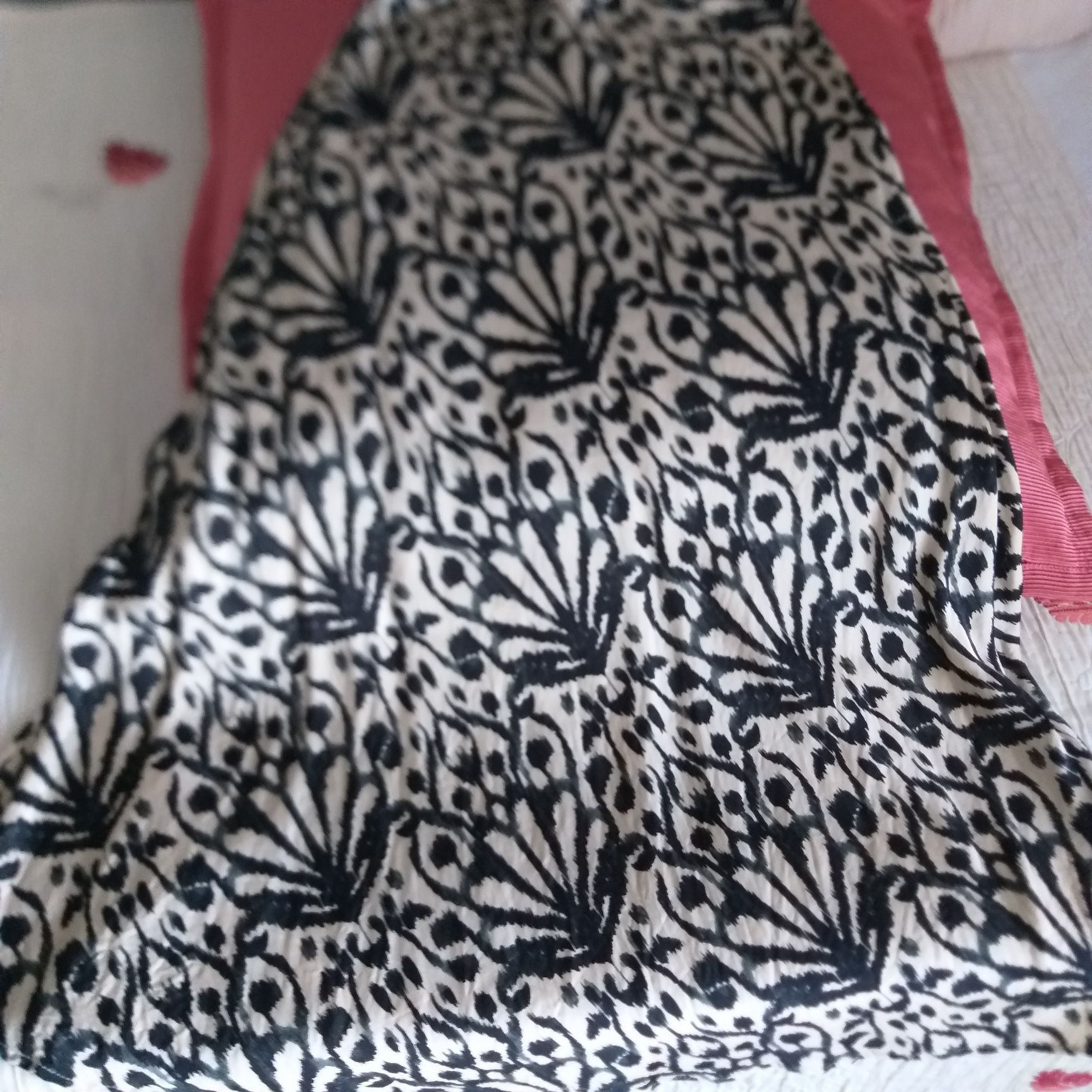 Saia midi estampada