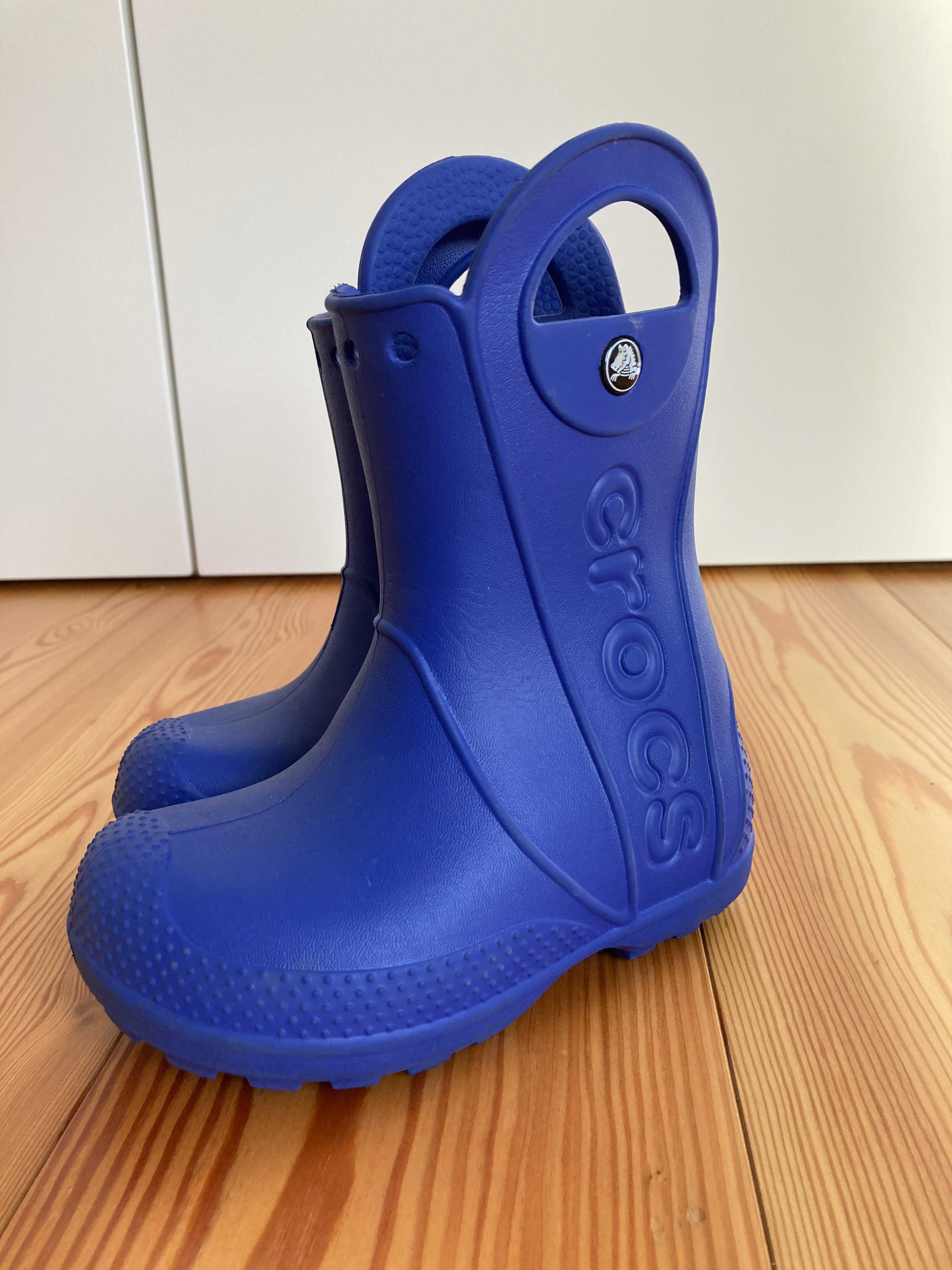 Botas galochas Crocs azul criança 24-25 como novas