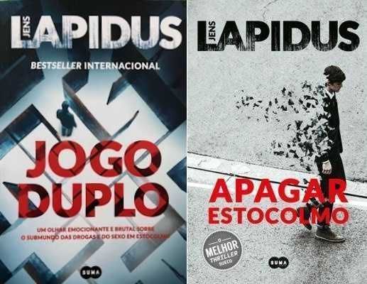 Livros de Jens Lapidus Jogo Duplo, Apagar Estocolmo Preço Conj]