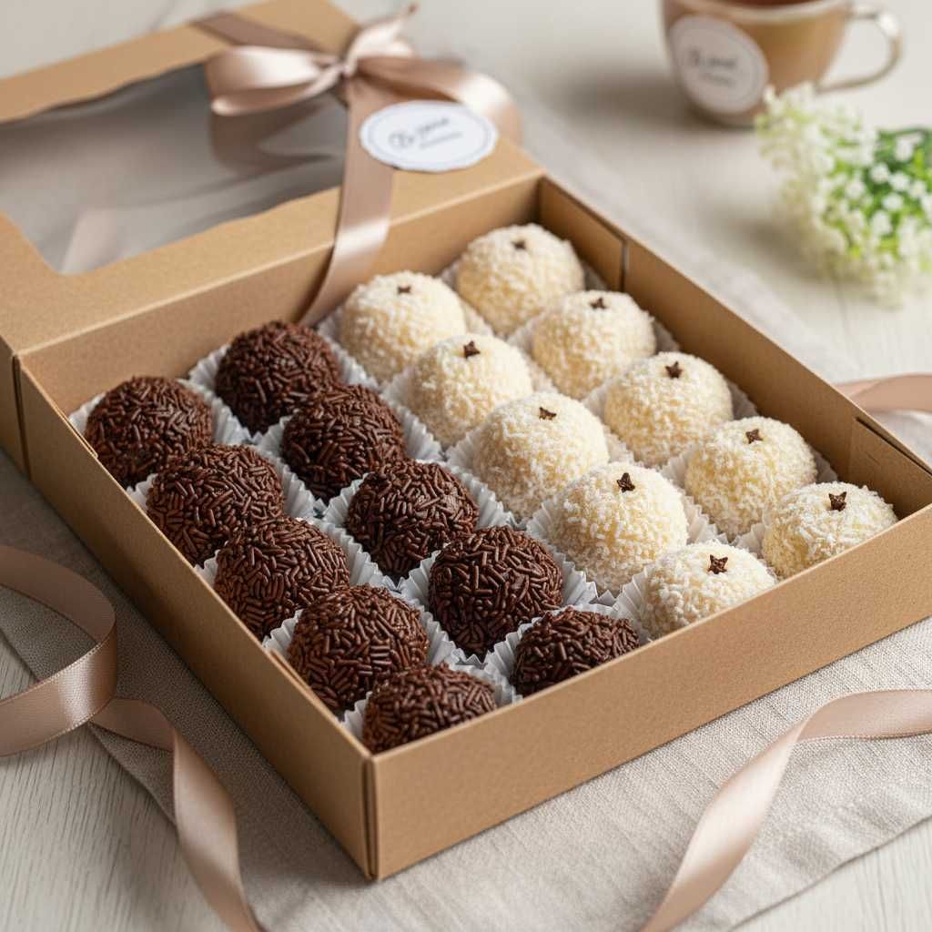 Brigadeiros e Beijinhos Caseiros - Doces Frescos!