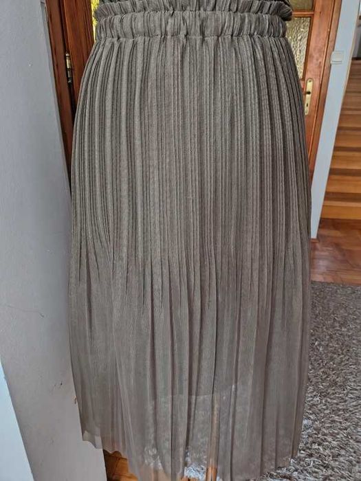 Spódnica tiulowa plisowana khaki Reserved rozmiar 34