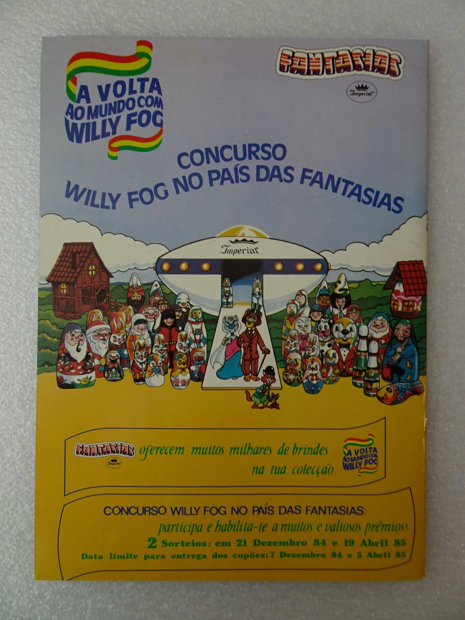 Caderneta de cromos vazia - A volta ao mundo com Willy Fog  ---