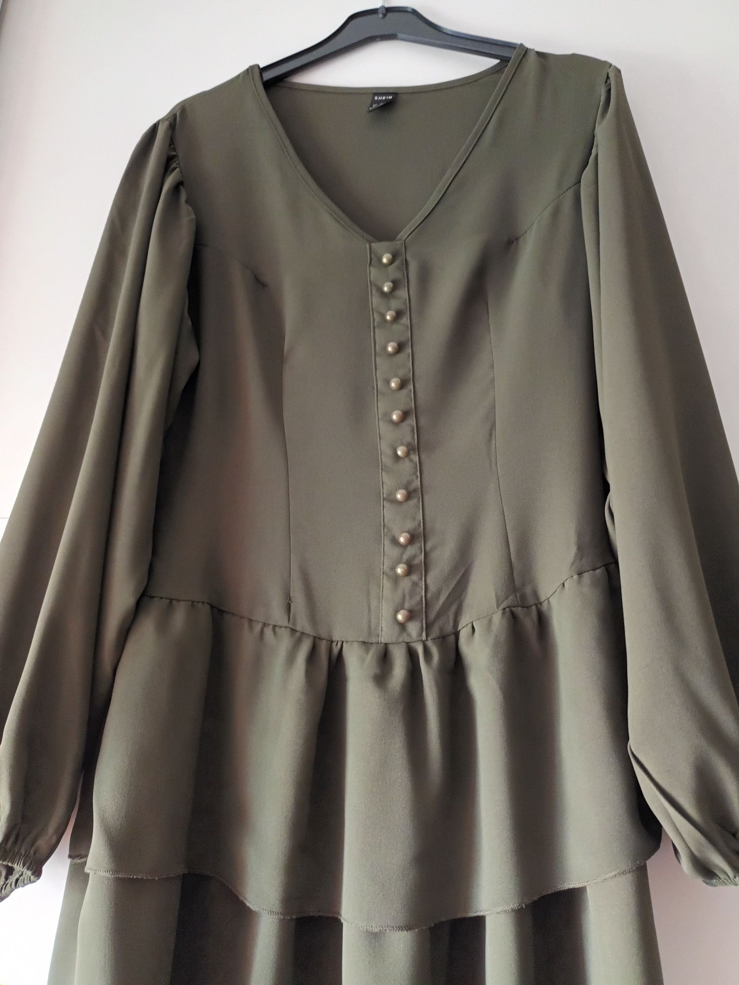 Vestido verde escuro