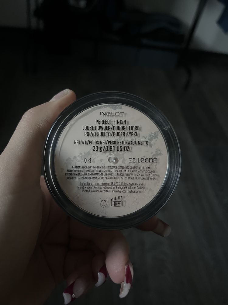 Inglot perfect finish loose powder 23g  baking puder