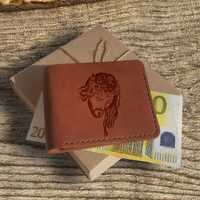 Prezent dla księdza Elegancki portfel z grawerem skórzany handmade