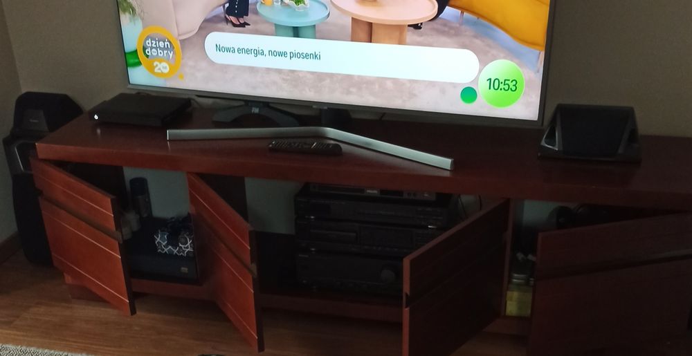Szafka  RTV pod telewizor, drewniana,dluga