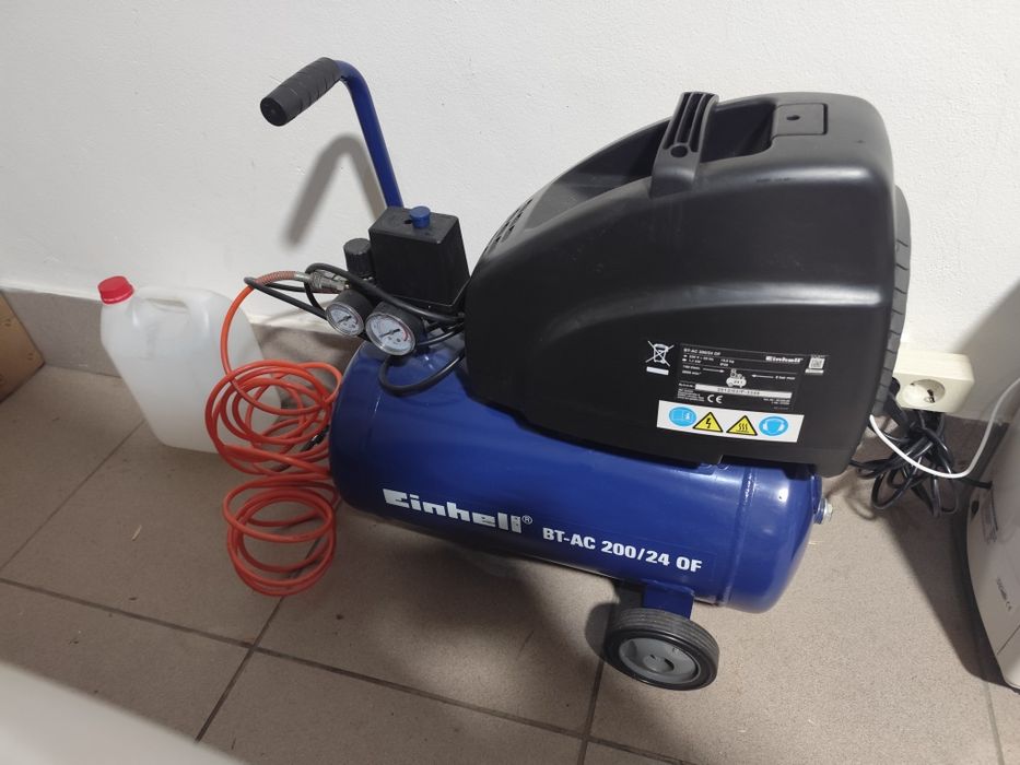 Compressor de Ar Einhhel - 25 Lt - Com acessórios - Rigorosamente Novo