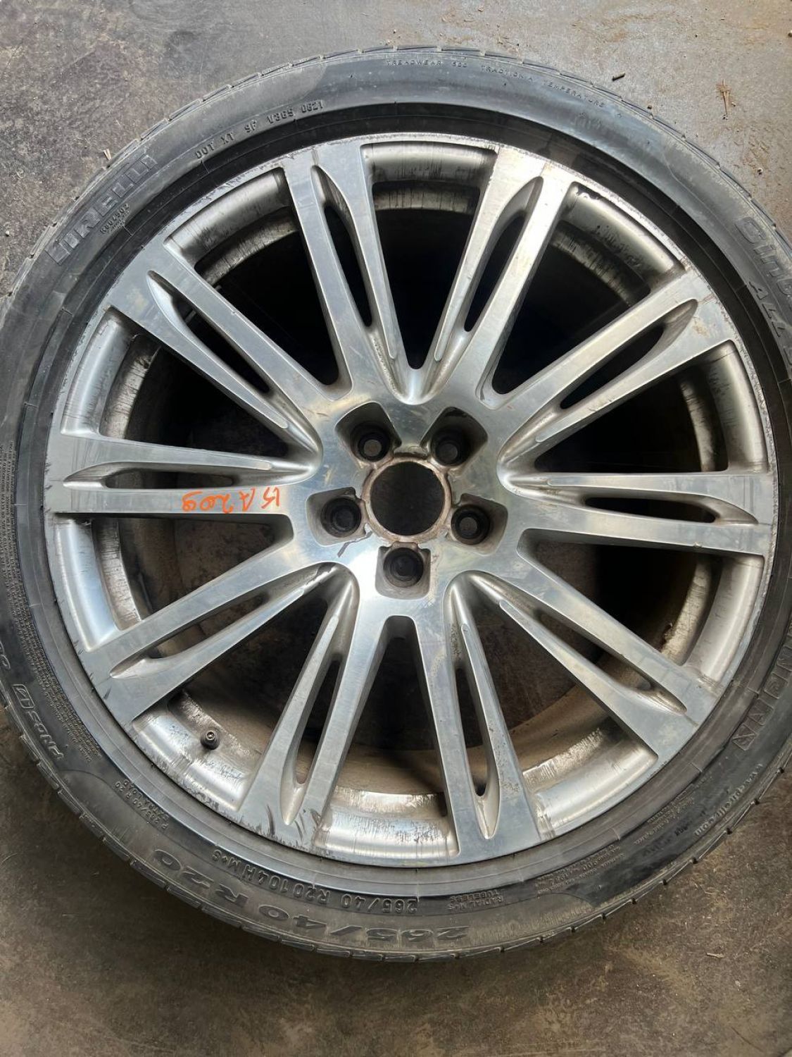 Диски Audi OEM 4H0601025N 8x20 5x112 ET37 DIA66,6 (polished) Б/У