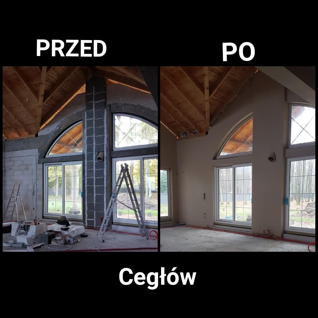 Tynki gipsowe maszynowe agregatem. Terminy 2025r.