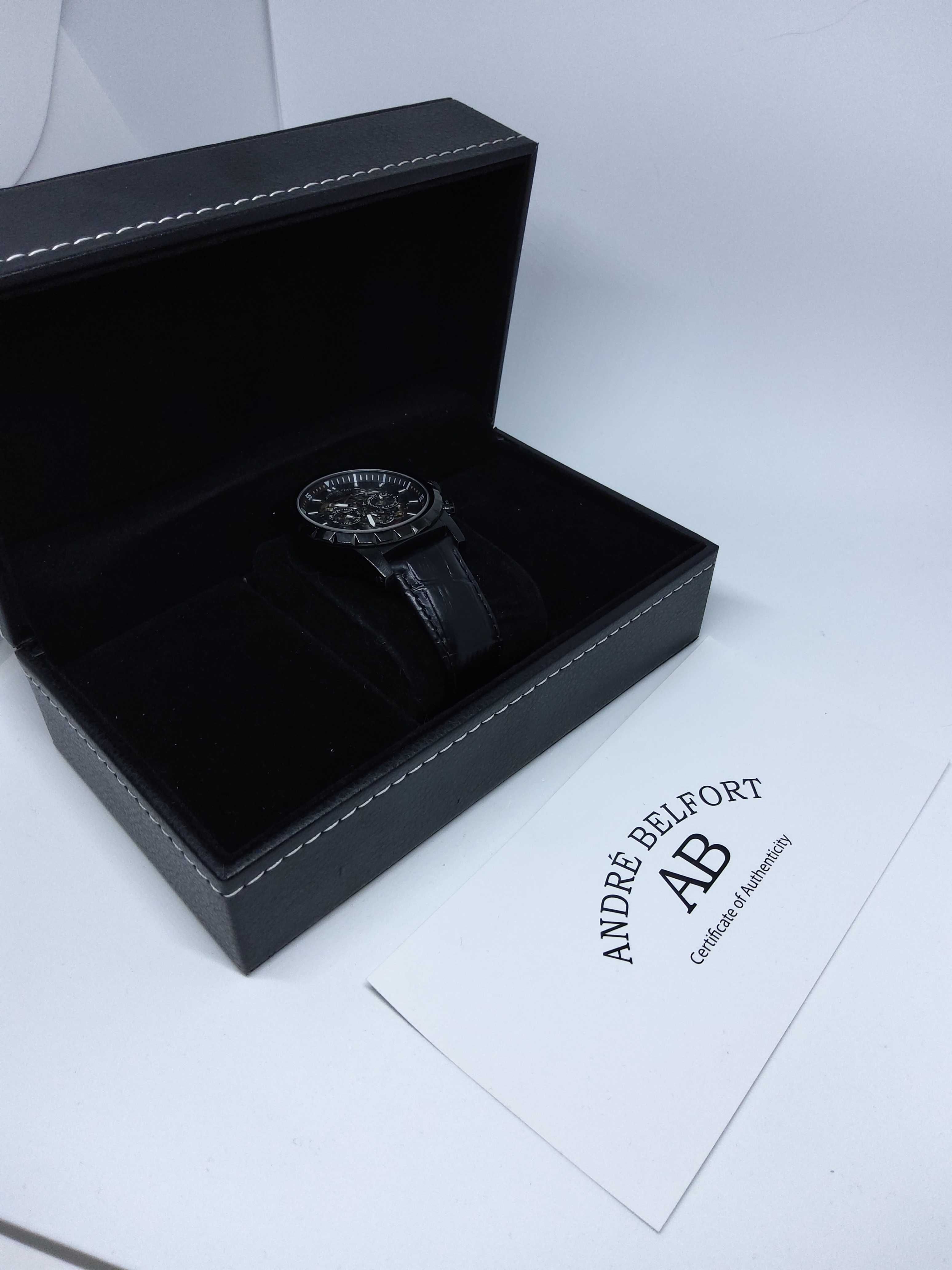 Zegarek męski automatyczny Andre Belfort Conquête AB-7610 czarny