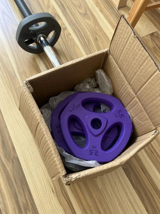 Sztanga z obciazeniem zestaw 20 kg