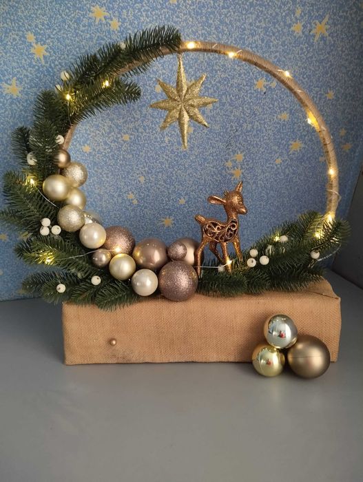 Різдвяна новорічна композиція