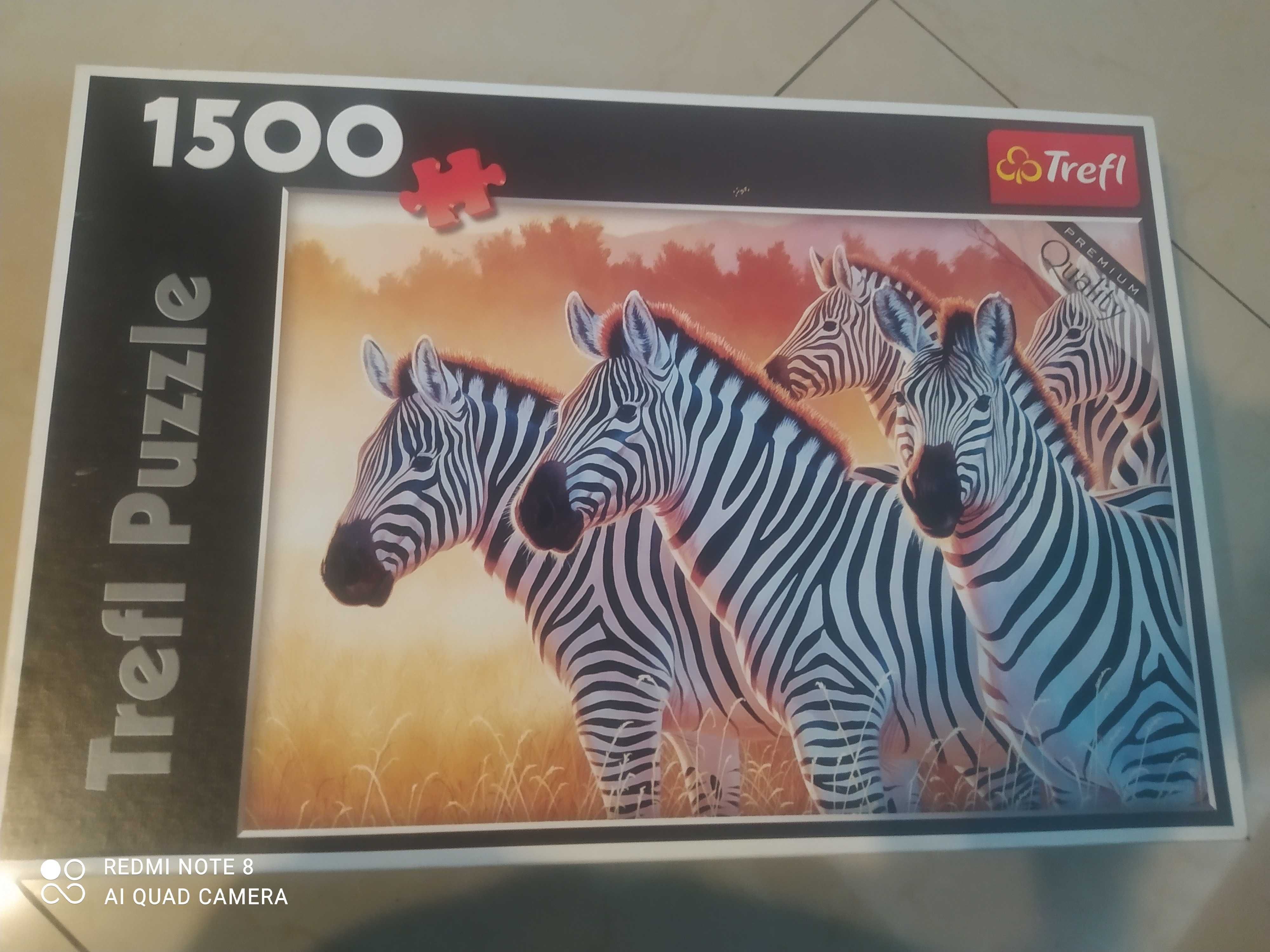 Puzzle 1500 motyw zebra