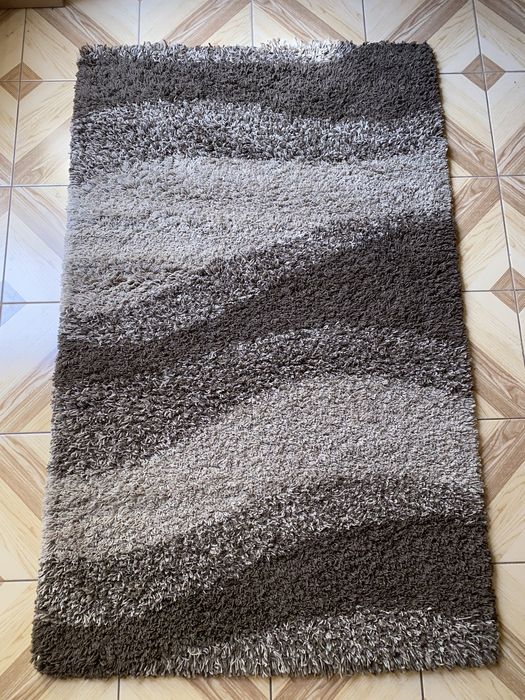 Dywan z motywem 104 x 166 odcienie brązu