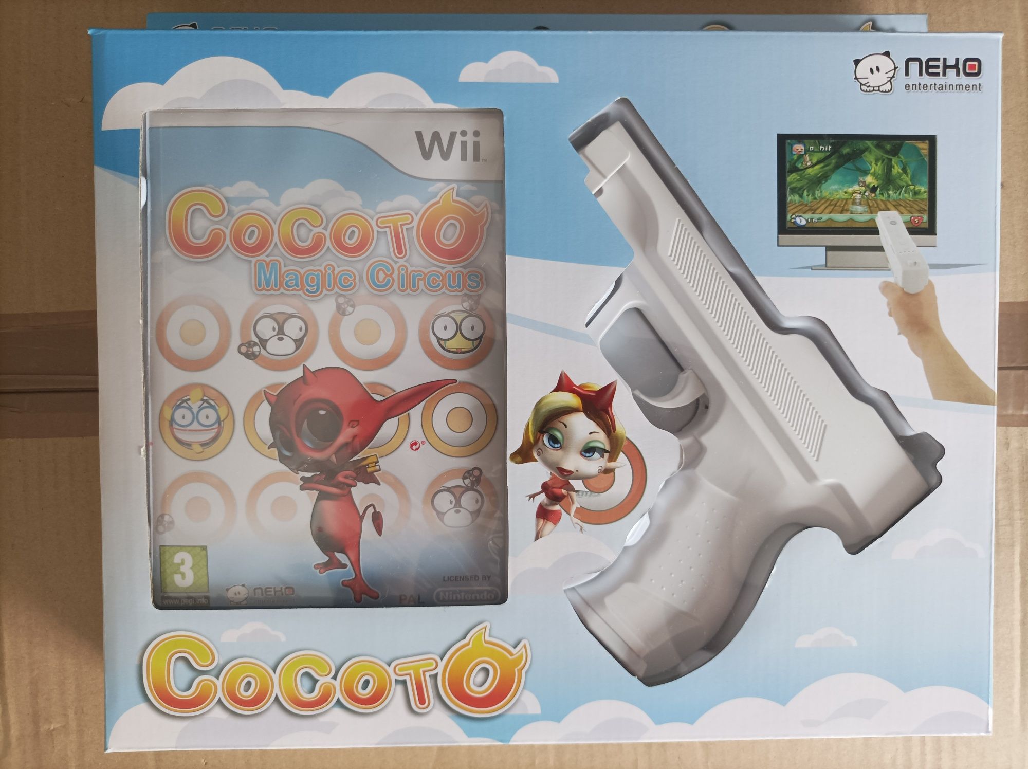 Conjunto jogo e pistola WII - NOVO