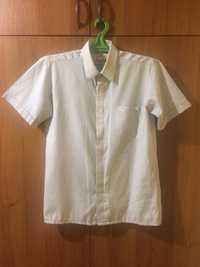 Школьная белая рубашка сорочка мужская