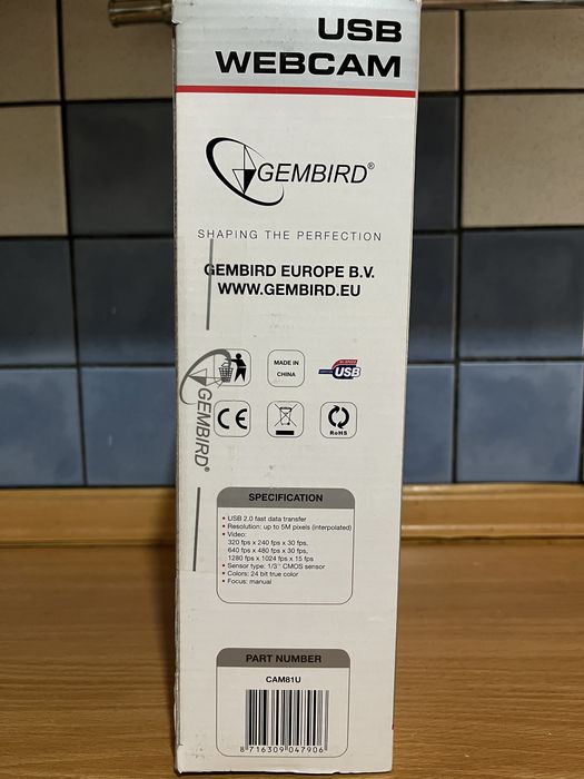 Gembird Webcam CAM81U z mkrofonem