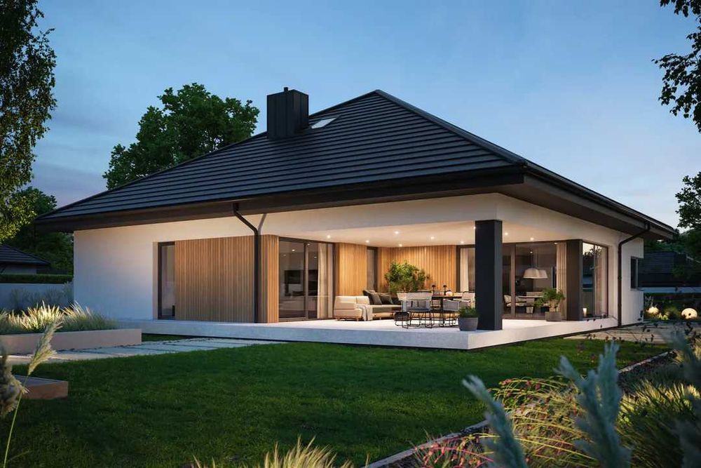 Projekt domu NewHouse 761 wersja odbicie lustrzane