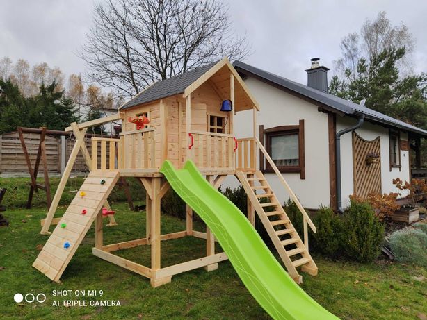 Domek drewniany dla dzieci PLAC ZABAW