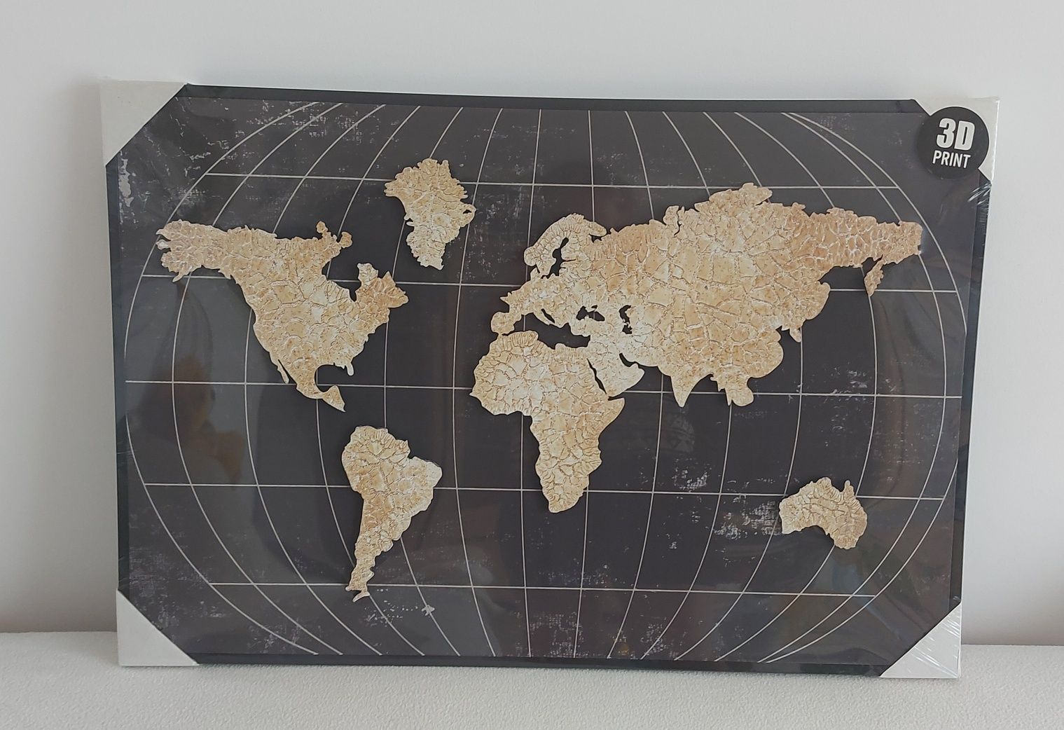 Obraz 3D mapa świata